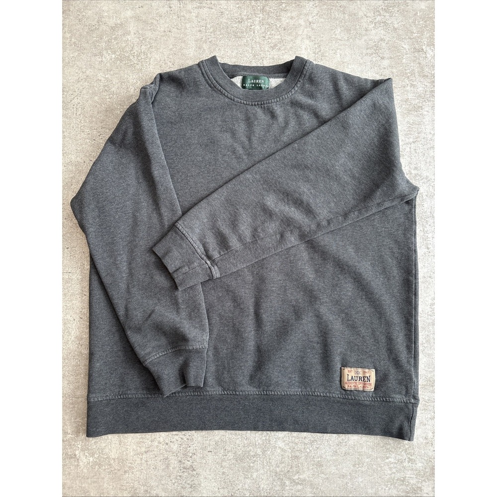 Lauren, Ralph Lauren Gray Men's / Women's sweatshirt, Us Size M‎